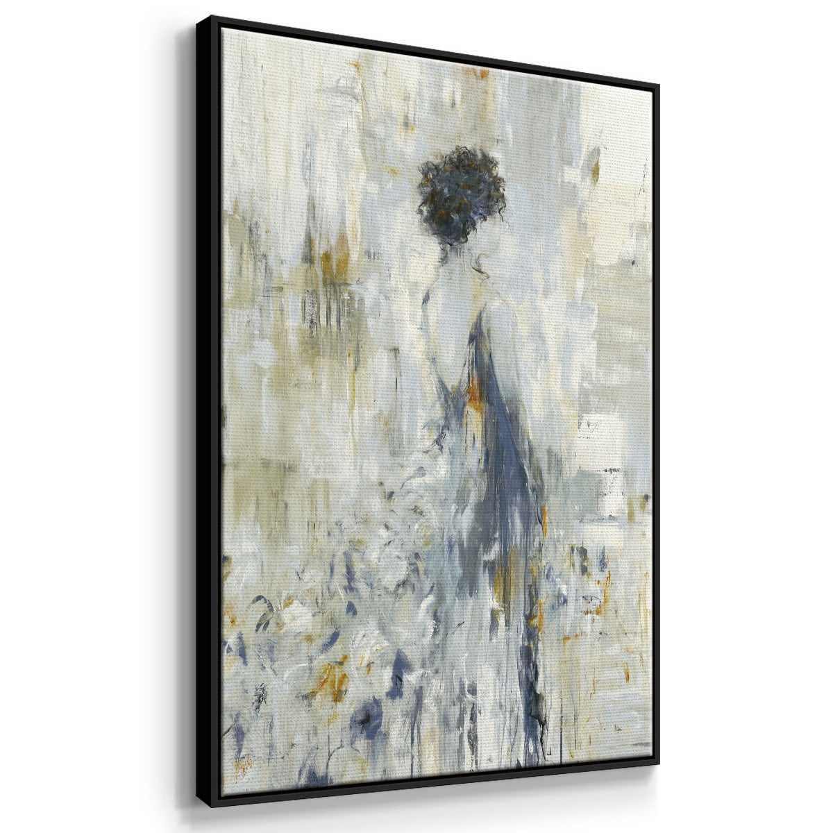 Fond Reflections Framed Premium Gallery Wrapped Canvas - Ready to Hang - 17 x 25 - Black Floating Frame