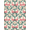Pink Ivory, Pattern 16, variant on ODIKA Stripe Motif Confetti Border Whimsical Wreath Repeating Botanical Refined Stain Resistant Low Profile for Dorm Room, Small Living Apartment