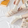 thumbnail image 7 of 6 Pairs of Ruffle Socks Women, Ruffle Turn-Cuff Casual Cute Girl Ruffle Socks Breathable Cool Ruffle Ankle Socks, 7 of 7