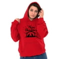 thumbnail image 2 of Merry Christmas Jesus Nativity Scene Unisex Plus Fleece Graphic Hoodie Brisco Brands 2X, 2 of 3