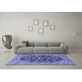 thumbnail image 3 of Ahgly Company Machine Washable Indoor Rectangle Persian Blue Traditional Area Rugs, 5' x 8', 3 of 4