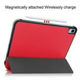 thumbnail image 4 of Case for Apple iPad 10th Generation 10.9 Inch Case 2022, PU Leather Thin Slim Lightweight Trifold Shell Corner Protection Smart Folio Cover with Auto Sleep/Wake and Support Pencil Holder, Red, 4 of 10