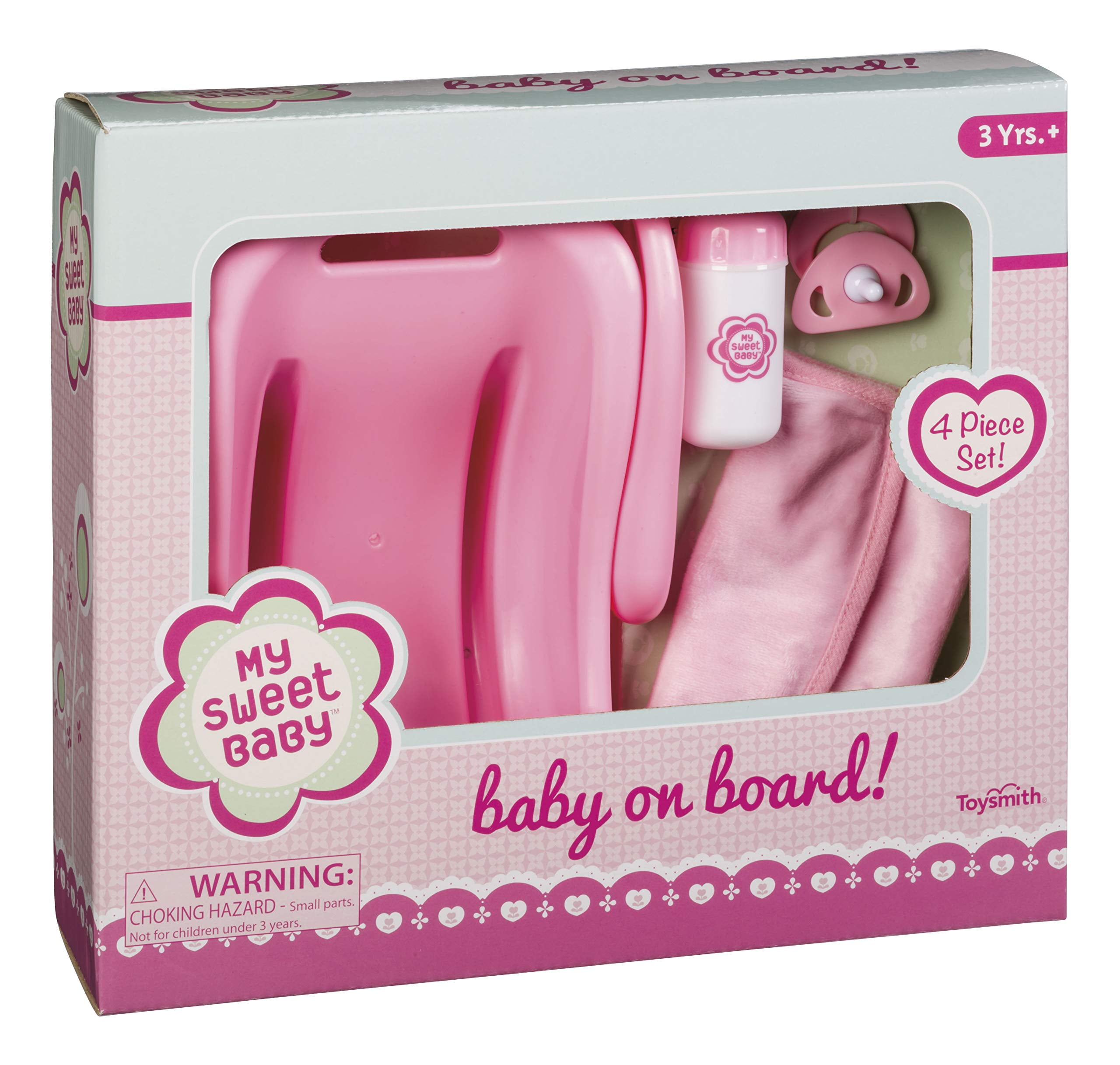 Toysmith Baby On Board 4Piece Doll Accessory Set