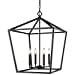 thumbnail image 3 of Millennium 3254-MB Transitional Four Light Pendant from None Collection in Black Finish, 3 of 9