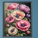 thumbnail image 3 of Kit de pintura por números sobre lienzo, arte al óleo artesanal, decoración de imagen de flor de Papaver, 40x50cm, 3 of 9