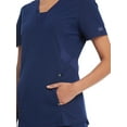 thumbnail image 6 of Genuine Dickies Women’s Stretch Twill V-Neck Rib-Knit Trim Scrub Top, WM12T914, 6 of 7