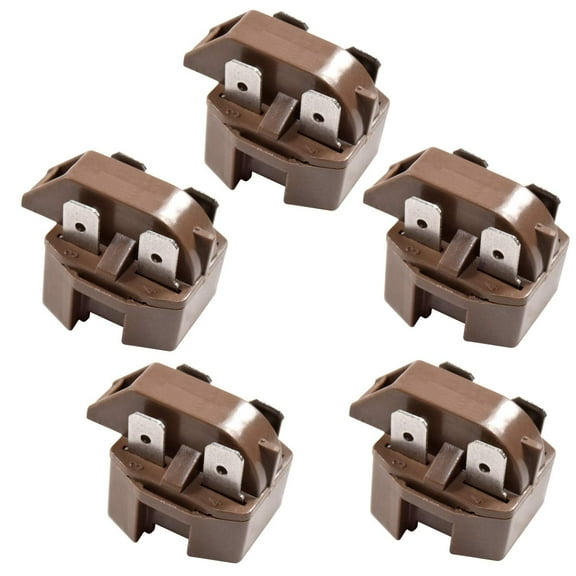 HQRP 5-Pack PTC Start Relays / Starter Replacement compatible with Whirlpool 2262185 / WP2262185 / 2262181 / WP2262181127233