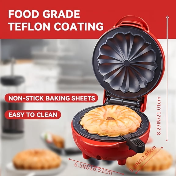 Mini Cake Maker for Home, Multifunctional Non-Stick Pan for Baking & Breakfast. Perfect Gift For 2026.
