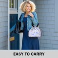 thumbnail image 6 of Pioneer Flower Floral Print Pattern Drawstring Lunch Bag Women - Drawstring Lunch Bag Insulated for Work Office - Stain-Resistant Large Lunchbags for Women with Multi-Pockets, 6 of 6