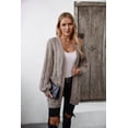 thumbnail image 4 of KOITHOT Womens Open Front Cardigan Fashion Button Down Cable Knit Casual Outwear Coats, 4 of 8