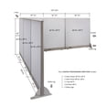 thumbnail image 2 of GOF L-shaped Freestanding Partition 108”D x 120”W x 48”H, Office Room Divider, Privacy Screen, Workstation Cubicle, 2 of 12