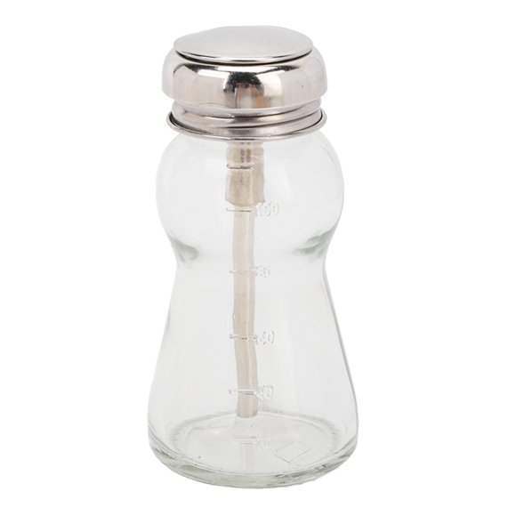 Botella dispensadora vacía de vidrio con bomba para quitar esmalte de uñas, tipo prensa, para maquillaje líquido de 100 ml