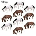 thumbnail image 2 of SPRING PARK 10Pcs Cartoon Horse Mini Miniature Figurine Garden Dollhouse Decor Micro Landscape, 2 of 7