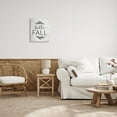 thumbnail image 2 of Hello Fall Rustic Calligraphy Wheat Sprigs Botanical Border Inspirational Graphic Art Gallery-Wrapped Canvas Print Wall Art, 2 of 5
