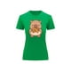 thumbnail image 2 of Playera Blusa De Capybara Comiendo Pretzel Ropa Divertida Para Mujer Capibara Color Verde Talla Mediana Marca Emil SaEs, 2 of 4