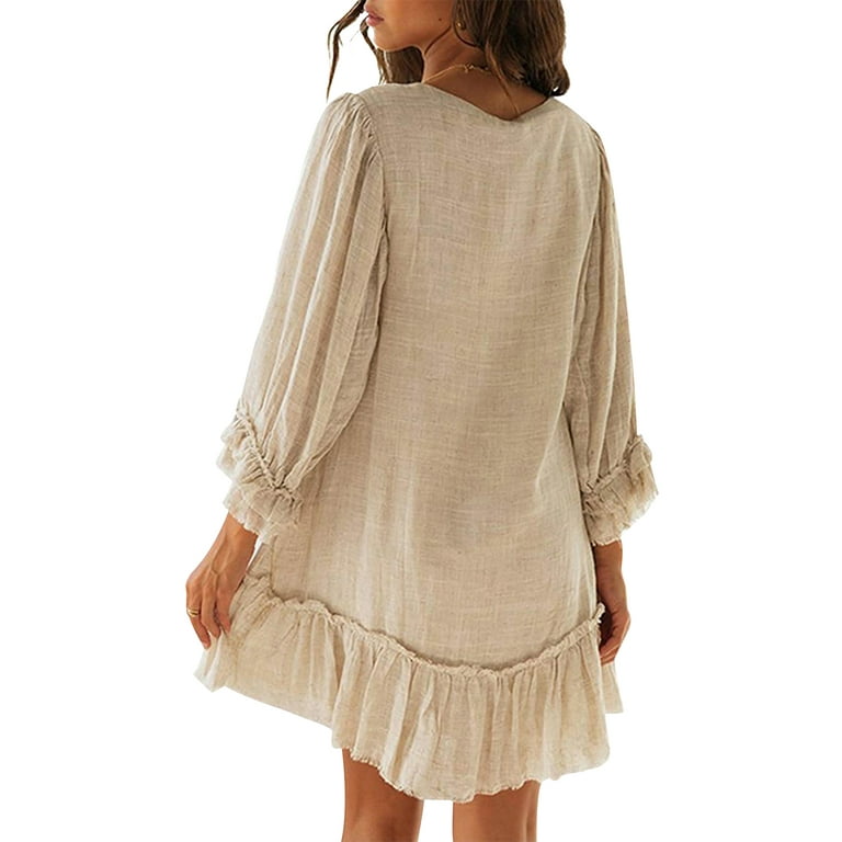 Ladies top frilly dresses