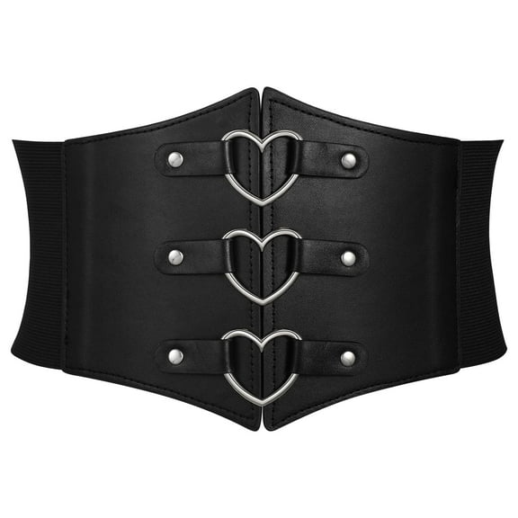 WHIPPY Women Corset Belt Elastic Waspie Wide Waist Belts for Dresses