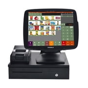 ZHONGJI Retail Point of Sale System Includes Touchscreen PC, 3 1/8'' Receipt Printer, Cash Drawer, POS Software