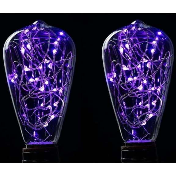 WE 3D Fireworks Edison BulbLED Decorative Firework Light Bulb, 2 Pack 3D Incandescent Bulbs Light Bulb 5W 85-265V Retro Bulb