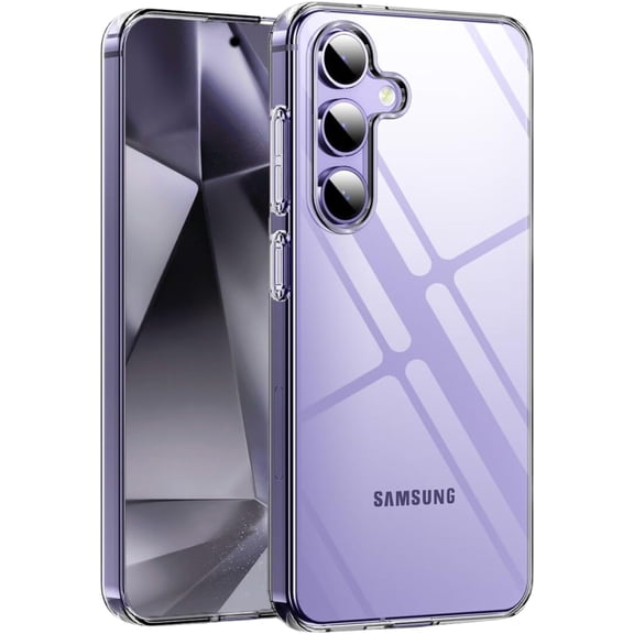 Entronix Clear Case Compatible with Galaxy S24 Plus, Scratch-Resistant Hard Cover