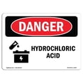 thumbnail image 1 of SignMission OS-DS-A-1014-L-2029 Panneau de Danger OSHA 10 x 14 Po. - Acide Hydrochlorique, 1 of 1