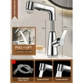 thumbnail image 2 of Ganfancp Grifo Lavabo Lavabo Elevable y Extraíble Doméstico Lavabo Encimera Lavabo Agua Caliente y Fría Junta Universal Ofertas Del Día Conector Universal para Grifo*1, 2 of 7