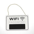 thumbnail image 3 of EeaseMX Etiqueta colgante rústica con contraseña WIFI para puerta de tienda, letrero mural colgante, adorno de diseño, placa de madera, decoración de pared, accesorios para colgar con Wifi, 3 of 7