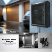 VIVO Wall-Mounted EV Charger Protective Box with Safety Padlock