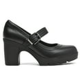 thumbnail image 3 of Women's Mary Jane Dress Shoes Low Block Closed Toe Heels Work Chunky Pumps Comfortable Round Toe Wedding Shoes Black Size 6.5, 3 of 6