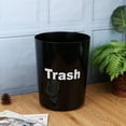 Mainstays 5 Gallon Trash Can, Plastic Office Trash Can, Black Sentiment