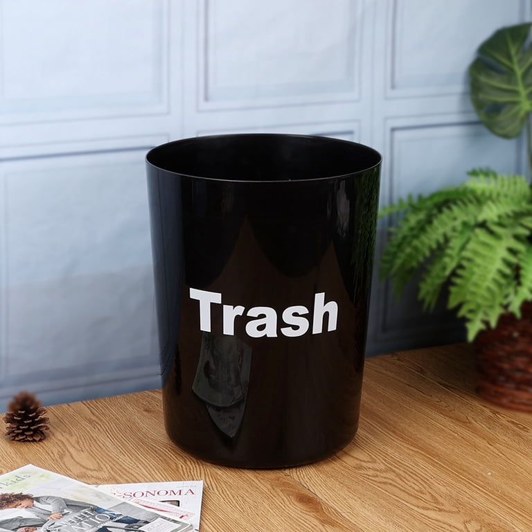 Mainstays Trash Sentiment Plastic Wastebasket, 5 Gallon Capacity
