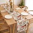 thumbnail image 3 of Table Runner 72 Inches Long for Kitchen Dining, Red Mushrooms Dresser Scarf Farmhouse, Dining Table Decorations for Wedding/Parties, Elegant Pastoral Botanical Rustic 13 x 72 In, 3 of 8