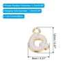 thumbnail image 2 of Uxcell Jewelry Making Charm , Alloy 26 English Letters Dripping Oil Pendants DIY for Necklace, Bracelet, Earring, White, 2 of 6