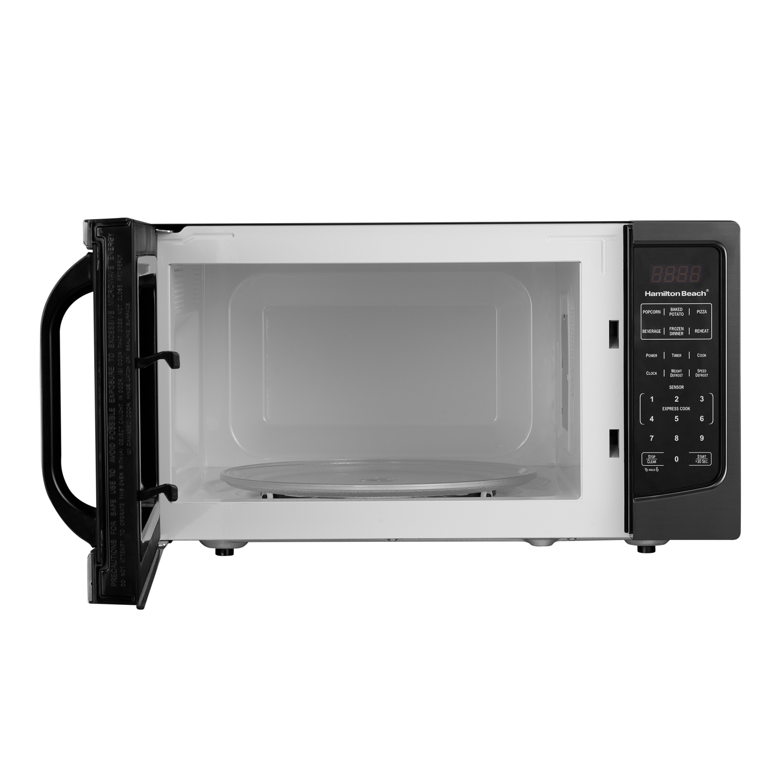 Hamilton Beach 1.6 Cu ft Black Stainless Steel Digital Microwave Oven, New - image 3 of 5