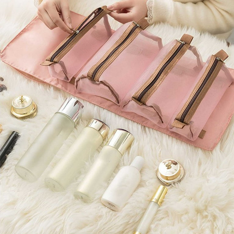 Btomtd Makeup Bag,Travel Bags,Mesh Cosmetic Backpack Portable