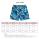 thumbnail image 3 of Pantalones cortos de natación para hombre Elásticos con cordones Secado rápido Estampado de moda Pantalones cortos de playa para natación para hombre sueltos e informales Azul M, 3 of 4