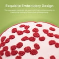 thumbnail image 3 of Happy Easter Pomegranate Shaped Pillow Red 15 x 14 Inches, 3 of 8