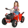 thumbnail image 1 of Gymax Kids Electric Ride On ATV Toy 6V Battery Powered Electric Vehicle Toy w/ Direction Control Red, 1 of 9