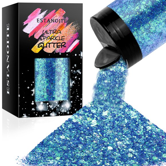 Glitter Estanoite iridiscente grueso 160 g para resina epóxica y manualidades