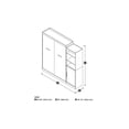 thumbnail image 4 of Nebula by Bestar 90" Queen Wall bed kit in Bark Gray-Color:Bark Gray, 4 of 4