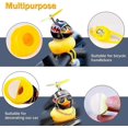 thumbnail image 2 of Adornos de patito de goma para coche, pato amarillo, para salpicadero, bocina de bicicleta con hélice y casco, 2 piezas - 003, 2 of 4