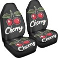 thumbnail image 3 of XYZCANDO 2pc Car Seat Covers for Front Seat Car Front Seat Covers Anti-Slip Breathable, SUV Auto Vehicle Auto Seat Covers, Cherry Pattern, 3 of 10
