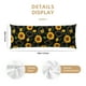 thumbnail image 3 of Balery Sunflowers3 Funda Protectora para Almohada Corporal de Algodón Hipoalergénico con Cierre(55 x 21 pulgadas), Almohadas No Incluidas, 3 of 7