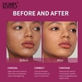 thumbnail image 5 of JIN USHAS - Juego de maquillaje en polvo mate y líquido, base de maquillaje resistente al agua, fórmula iluminadora de piel de larga duración para un uso impecable durante todo el día, 5 of 5