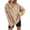 #212-Khaki, variant on Craaazy Oversized Sweatshirts for Women Solid Color Hooded Button Long Sleeve Tops Gifts