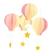 SKYSONIC Hot Air Balloon Decorations for Shower (Light Blue,8 Pack)