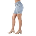 thumbnail image 5 of Fashion2Love Women's Juniors Colombian Design Butt Lift Push Up Mid Waist Bermuda Shorts, 5 of 11