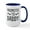 White/Navy Inside, variant on CafePress - Promoted To Daddy! Ceramic Mug - 15 oz Ceramic Large White Novelty Mug