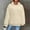 Beige#01, variant on Yteetum Hoodies for Women Solid Color Loose Jacquard Long Sleeve Sweatshirts Hooded Ladies Casual Fashion Lightweight Comfortable Long Sleeve Pullover Sweatshirt with Pockets Fall