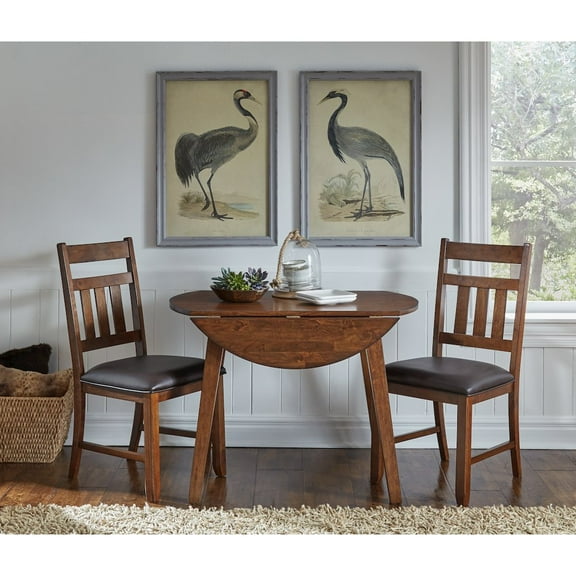 A-America Mason 26" - 42" Round Dropleaf Table, Mango